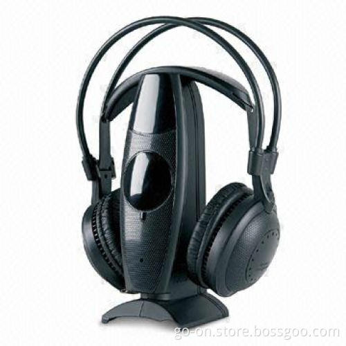 RF Wireless Stereo Headphone with 863 or 915MHz UHF Frequency (3 channels)